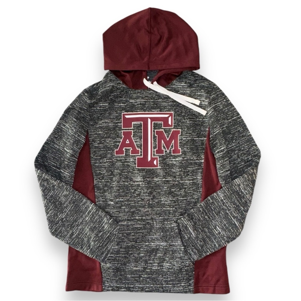 Fanatics Men’s Small Texas A&M Football Charcoal Chiller Hoodie Sweatshirt